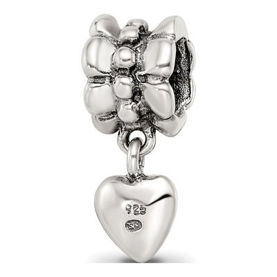 Sterling Silver Heart Dangle Bead – view 7