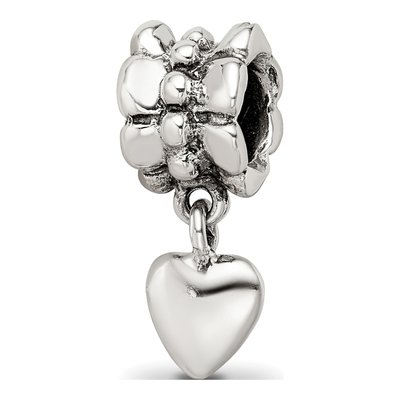 Sterling Silver Heart Dangle Bead