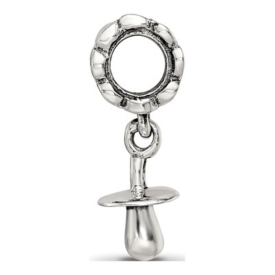 Sterling Silver Pacifier Dangle Bead – view 4