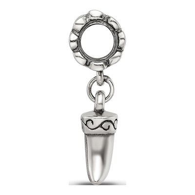 Sterling Silver Tiger Claw Dangle Bead – view 4