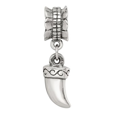Sterling Silver Tiger Claw Dangle Bead – view 5