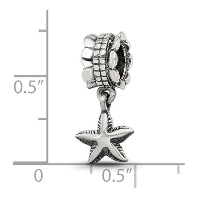 Sterling Silver Starfish Dangle Bead – view 4