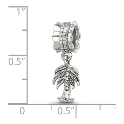 Sterling Silver Palm Tree Dangle Bead – view 5