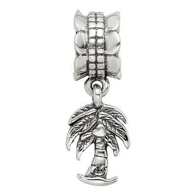 Sterling Silver Palm Tree Dangle Bead – view 6