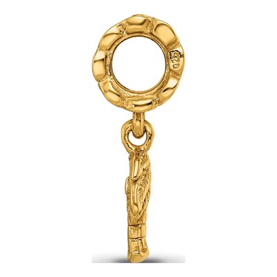 Gold-Plated Sterling Silver Palm Tree Dangle Bead – view 4