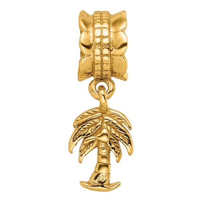 Gold-Plated Sterling Silver Palm Tree Dangle Bead – view 5
