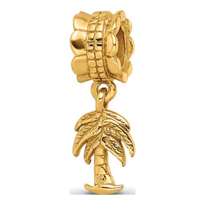 Gold-Plated Sterling Silver Palm Tree Dangle Bead – view 8