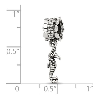 Sterling Silver Seahorse Dangle Bead – view 5