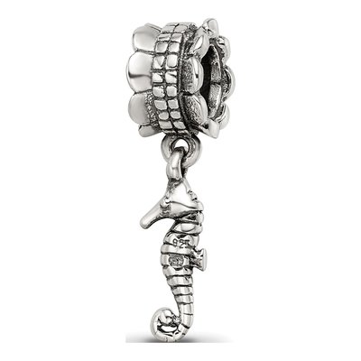 Sterling Silver Seahorse Dangle Bead – view 7