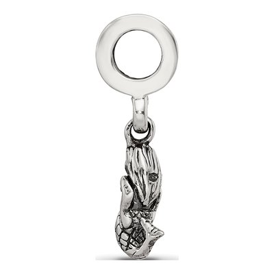 Sterling Silver Mermaid Dangle Bead – view 4