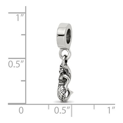 Sterling Silver Mermaid Dangle Bead – view 5