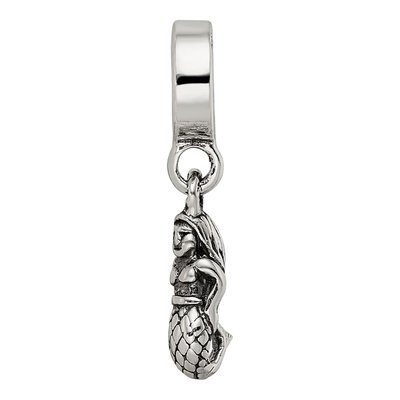 Sterling Silver Mermaid Dangle Bead – view 6
