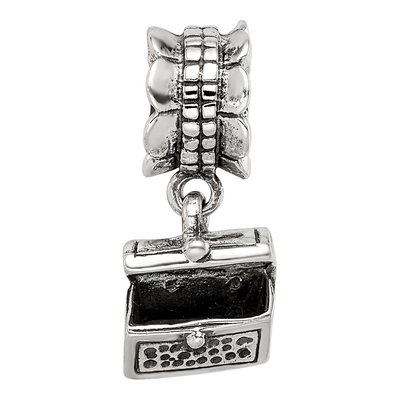 Sterling Silver Treasure Chest Dangle Bead – view 5