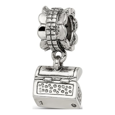 Sterling Silver Treasure Chest Dangle Bead – view 8