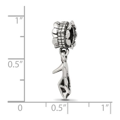 Sterling Silver High Heel Shoe Dangle Bead – view 7