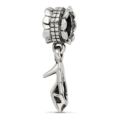 Sterling Silver High Heel Shoe Dangle Bead