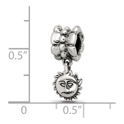 Sterling Silver Sun Dangle Bead – view 5