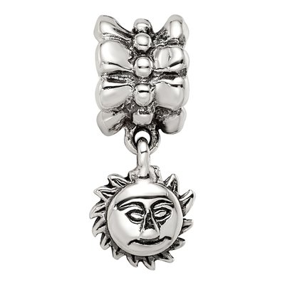 Sterling Silver Sun Dangle Bead – view 6