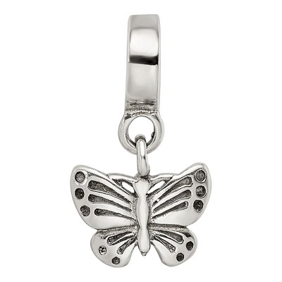 Sterling Silver Butterfly Dangle Bead – view 6