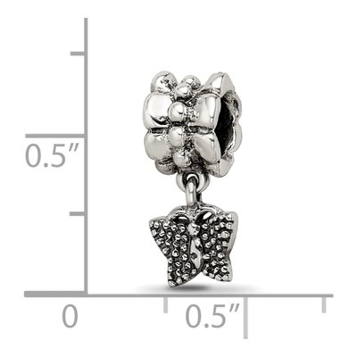 Sterling Silver Butterfly Dangle Bead – view 6