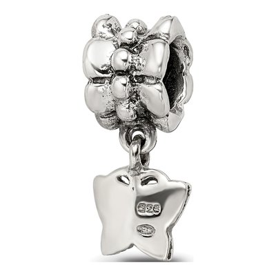 Sterling Silver Butterfly Dangle Bead – view 8