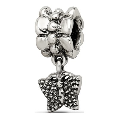 Sterling Silver Butterfly Dangle Bead