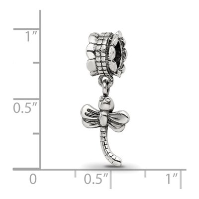 Sterling Silver Dragonfly Dangle Bead – view 5