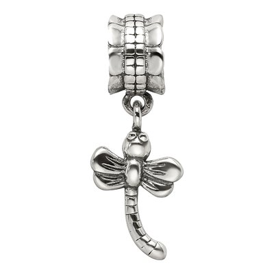 Sterling Silver Dragonfly Dangle Bead – view 6