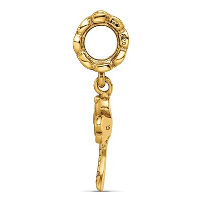 Gold-Plated Sterling Silver Dragonfly Dangle Bead – view 4