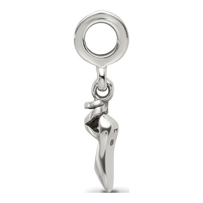 Sterling Silver Ballet Slipper Dangle Bead – view 4