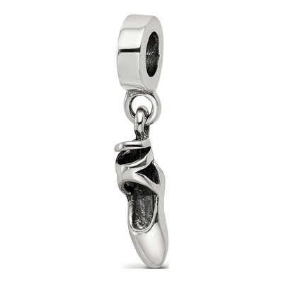 Sterling Silver Ballet Slipper Dangle Bead