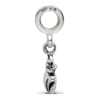 Sterling Silver Frog Dangle Bead – view 4