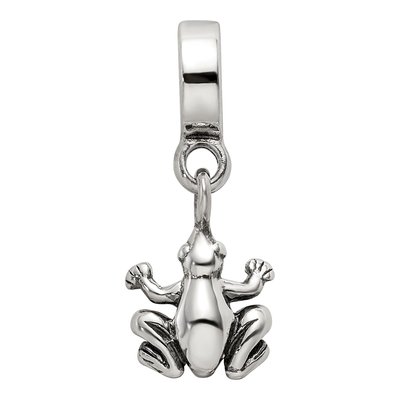 Sterling Silver Frog Dangle Bead – view 6