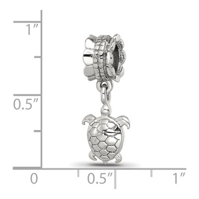 Sterling Silver Turtle Dangle Bead – view 5