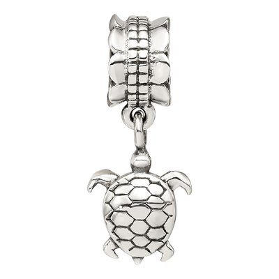 Sterling Silver Turtle Dangle Bead – view 6