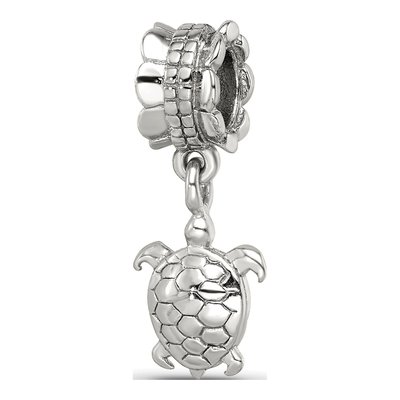 Sterling Silver Turtle Dangle Bead