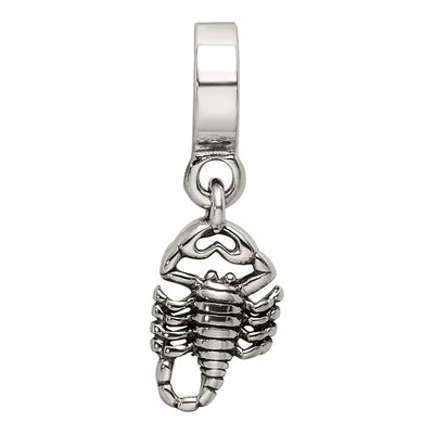 Sterling Silver Scorpion Dangle Bead – view 6