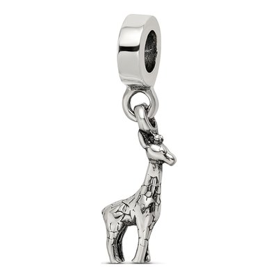 Sterling Silver Giraffe Dangle Bead