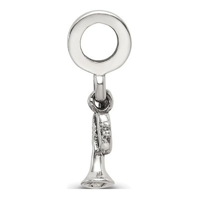 Sterling Silver Trumpet Dangle Bead – view 4