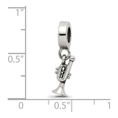 Sterling Silver Trumpet Dangle Bead – view 5