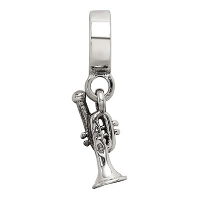 Sterling Silver Trumpet Dangle Bead – view 6