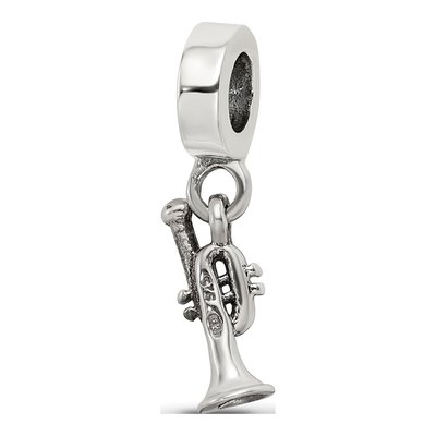 Sterling Silver Trumpet Dangle Bead – view 7