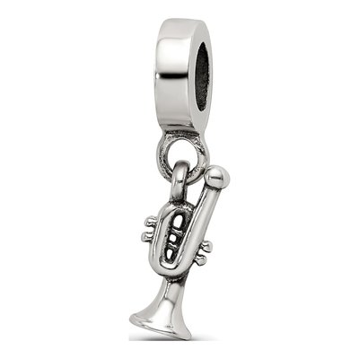 Sterling Silver Trumpet Dangle Bead