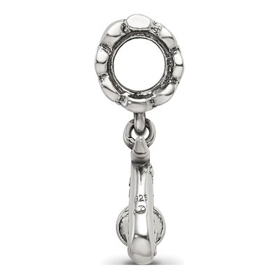 Sterling Silver Saxophone Dangle Bead – view 4