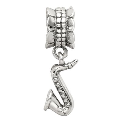 Sterling Silver Saxophone Dangle Bead – view 6
