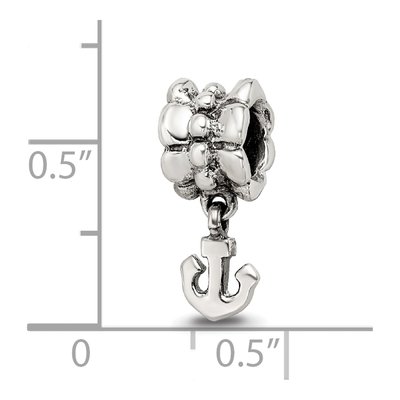 Sterling Silver Anchor Dangle Bead – view 5