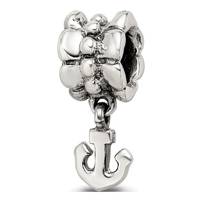 Sterling Silver Anchor Dangle Bead