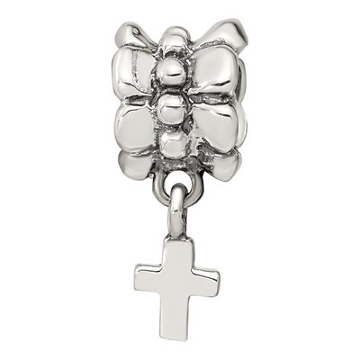 Sterling Silver Cross Dangle Bead – view 5
