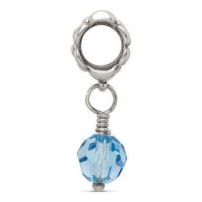 Sterling Silver Crystal Dangle Bead – view 4