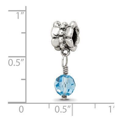 Sterling Silver Crystal Dangle Bead – view 5